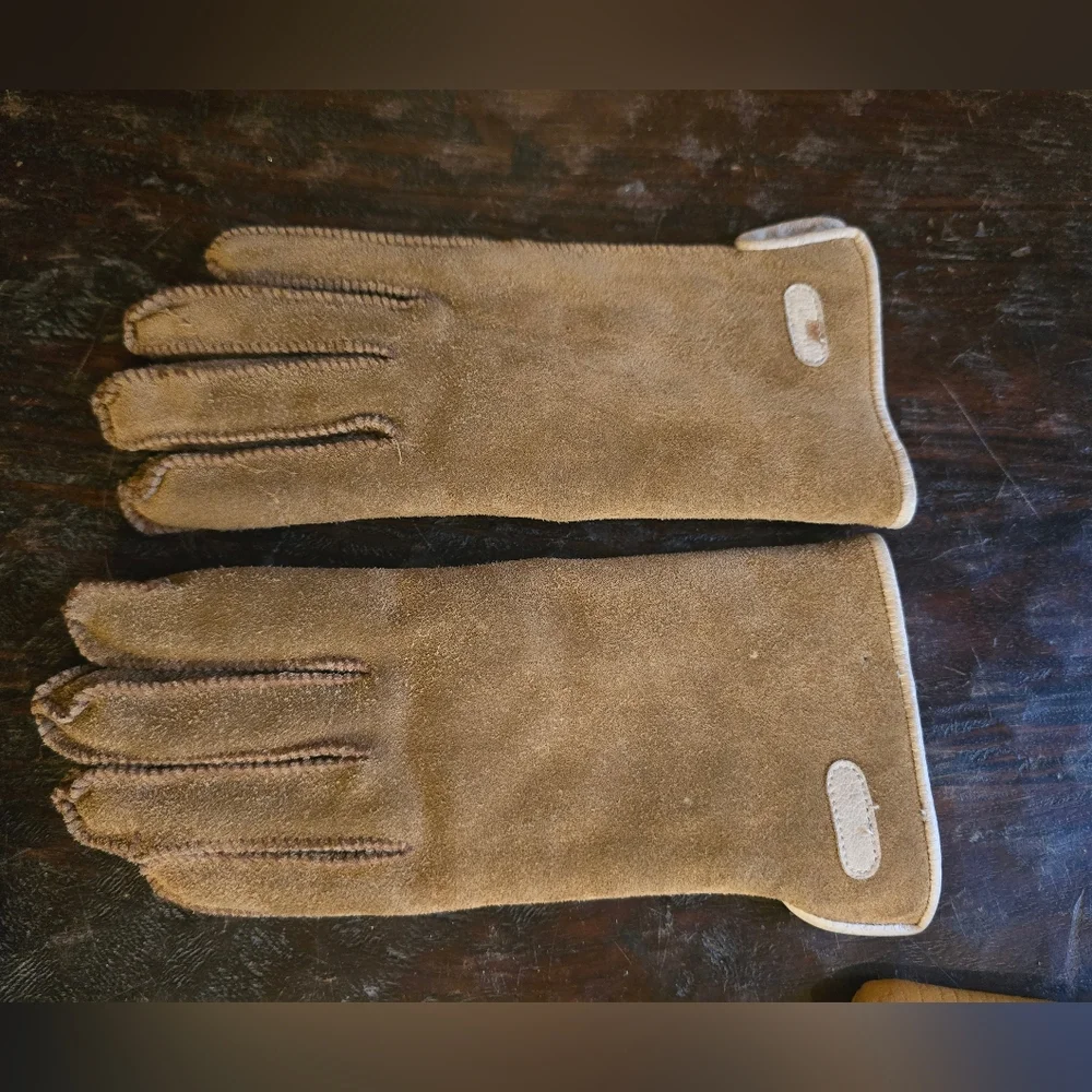 English Village Lined Leather Gloves Small